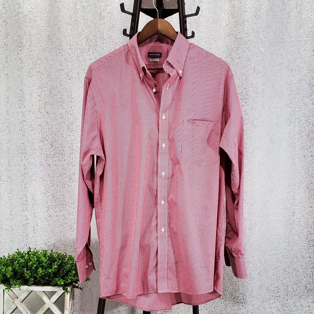 Van Heusen Men's Button Down Collar Dress Shirt - Picture 2 of 7